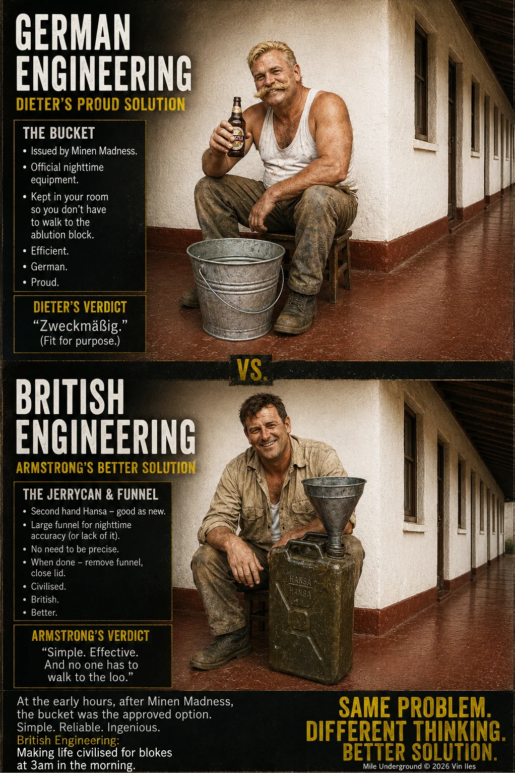 German v English solution to a nighttime problem